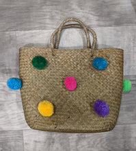 Load image into Gallery viewer, Handwoven Straw Grass Tote Bag