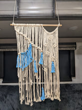 Load image into Gallery viewer, "Daisy" Handwoven Macramé Hanging Wall Art