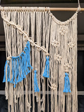 Load image into Gallery viewer, "Daisy" Handwoven Macramé Hanging Wall Art