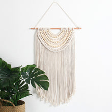 Load image into Gallery viewer, "Sonia" Handwoven, Beaded Macramé Hanging Wall Art