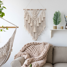 Load image into Gallery viewer, "Gloria" Handwoven Macramé Boho Wall Art