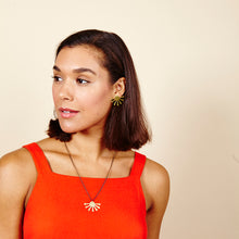 Load image into Gallery viewer, Golden Sun Burst Earrings