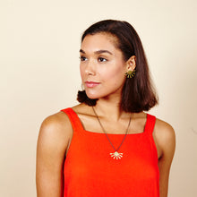 Load image into Gallery viewer, Golden Sun Burst Pendant