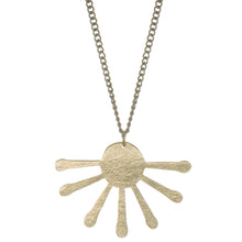 Load image into Gallery viewer, Golden Sun Burst Pendant