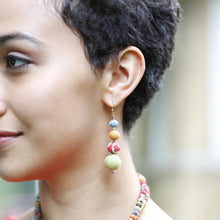 Load image into Gallery viewer, Graduated Kantha Earrings