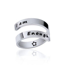 Load image into Gallery viewer, "I Am Enough" Positive Affirmation Ring