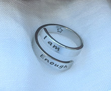 Load image into Gallery viewer, "I Am Enough" Positive Affirmation Ring