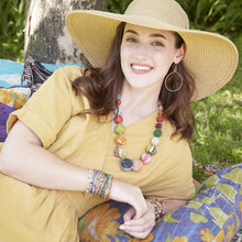 Load image into Gallery viewer, Kantha Graduated Bead Statement Necklace