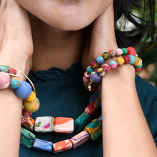 Load image into Gallery viewer, Kantha Overlap Bangle Bracelet