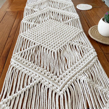 Load image into Gallery viewer, Handwoven Boho Macramé Table Runner