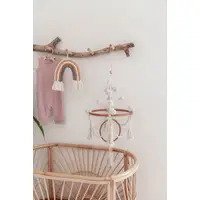 Load image into Gallery viewer, All-Natural, Handcrafted Pom Pom & Macramé Mobile