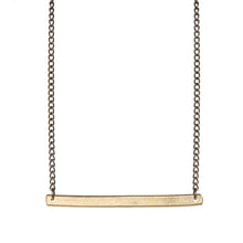 Load image into Gallery viewer, Ruthi Golden Bar Necklace
