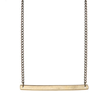 Load image into Gallery viewer, Ruthi Golden Bar Necklace