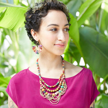 Load image into Gallery viewer, Tangled Kantha Necklace