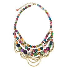 Load image into Gallery viewer, Tangled Kantha Necklace