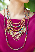 Load image into Gallery viewer, Kantha Bead Long Necklace