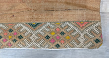 Load image into Gallery viewer, Vintage Kilim Moroccan Vintage Rug Pillow Cover in Peach, Pink, Green &amp; Brown

