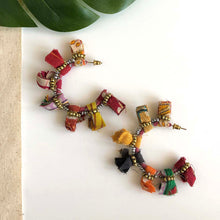 Load image into Gallery viewer, Kantha Fiesta Hoops
