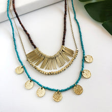 Load image into Gallery viewer, Sea &amp; Earth Layered Necklace
